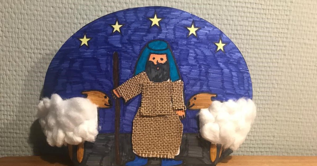 Knutselwerkje - Herders in het veld